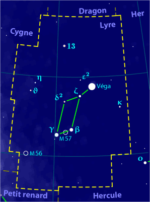 Lyra constellation map fr